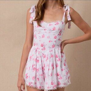 REAL SWEET PINK FLORAL ROMPER